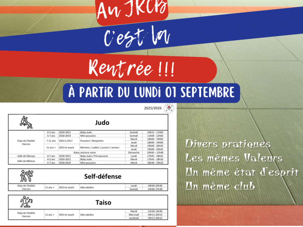 Image de l'actu 'La rentrée se rapproche au JKCB !!!'