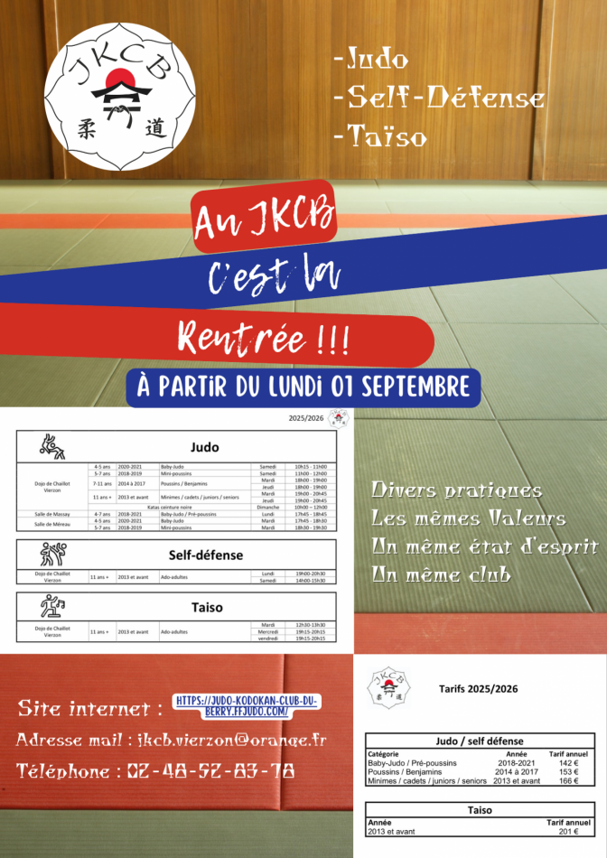 Image de l'actu 'La rentrée se rapproche au JKCB !!!'