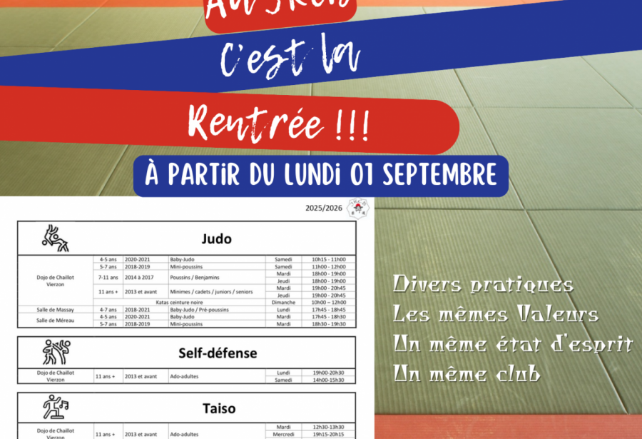 La rentrée se rapproche au JKCB !!!